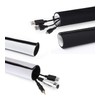 10cm Wide Cable Management Sleeve, Flexible Neoprene Cable Tidy Tube