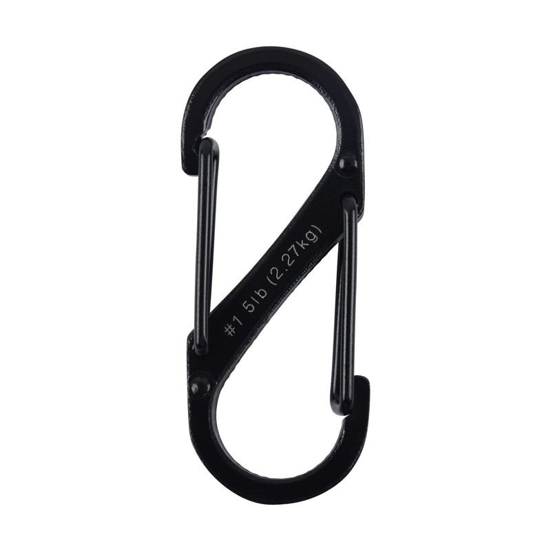 Nite Ize SB1-2PK-01 2 Pack 1 Lb Black S-Biner