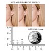 Ball Screw Back Earrings for Women 925 Sterling Silver Hypoallergenic