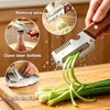 Vegetable Peeler with Wooden Handle, 3-in-1 Stainless Steel Julienne Peelers