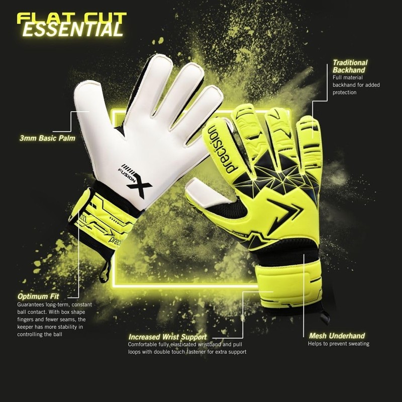 Precision Training Fusion X Flat Cut Essential Football Junor Goalkeeper