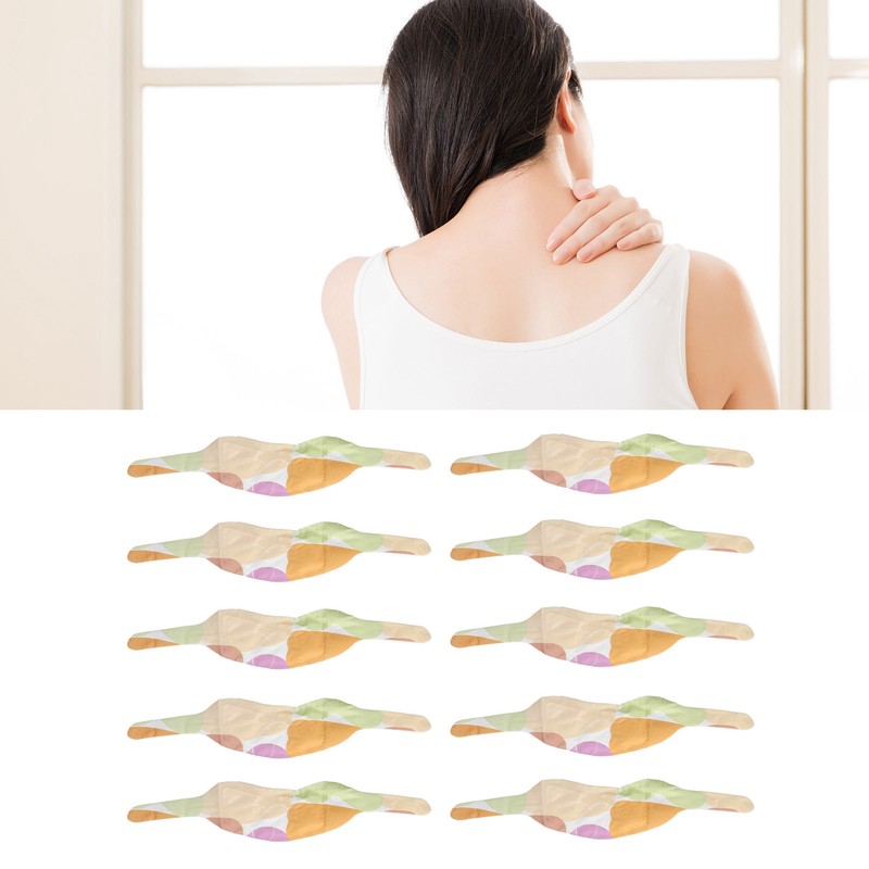 10 Bags Moxibustion Patch Hot Compress Reduce Fatigue Wormwood Heating