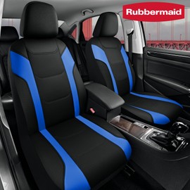 Rubbermaid Leather Car Seat Cover – Universal Front Seat Cover, Airbag Compatible, Easy to Install, Water-Resistant and Durable Automotive Seat Cover for Cars, Trucks, SUVs, Vans – Blue