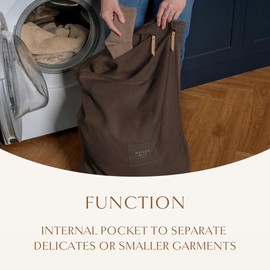 Hayden Hill Luxury Organic Cotton Travel Laundry Bags, Small & Large 2 Pack