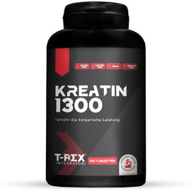 T-Rex Integratori T-Rex Dietary Supplement, Creatine Monohydrate - Muscle Mass Supplement, Pre-Workout Energy Booster (100 Tablets)