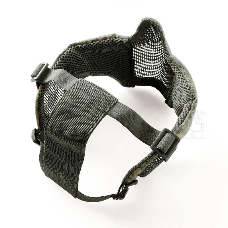 SHENKEL Ear Protection Anti-Fog Mesh Mask Half Face Guard Face