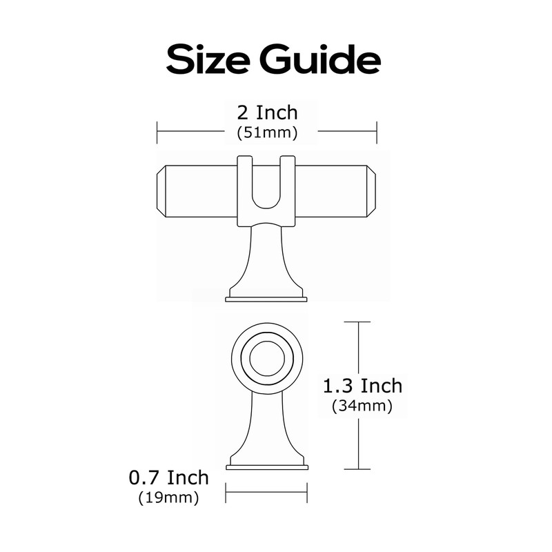 Alzassbg 10 Pack Matt Black and Silver Cabinet Knobs, 2