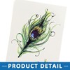 A ABSOPRO Peacock Feathers Pattern Temporary Tattoo Stickers Body Arm