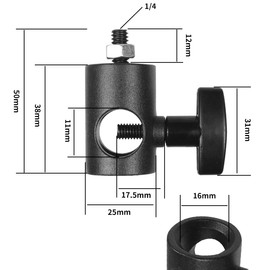CS PRIORITY Universal Metal Thread Adapter Light Stand Bracket with 1/4 Screw Mount for LED Light Monitor Flash Light Photography Accessories
