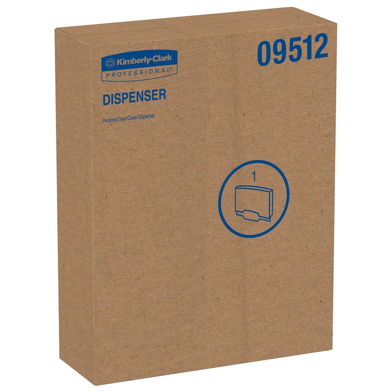 Kimberly Clark Windows Toilet Seat Cover Dispenser (09512), Stainless Steel