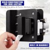 Unbranded Black RV Paddle Entry Door Lock Latch Handle Knob
