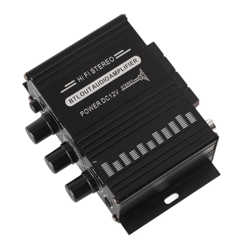 Stereo Amplifier 12V Portable Clear Sound Quality Mini Amplifier for