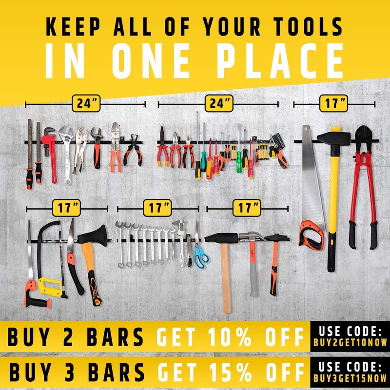 24" Heavy-Duty Magnetic Tool Holder (Upgraded Version) - Extremely Powerful