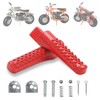 Chikia Red Foot Pegs Kit For Mini Bike Compatible with