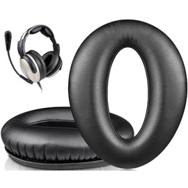 SOULWIT Professional Replacement Earpads Cushions for Lightspeed Zulu, Zulu2, Zulu3, Zulu PFX, Sierra Aviation Headset, Ear Pads with Softer Protein Leather, Noise Isolation Foam - Black