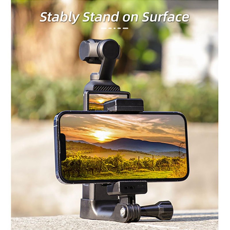 EUGOOCX Phone Clip Holder for DJI OSMO Pocket 3, Black,