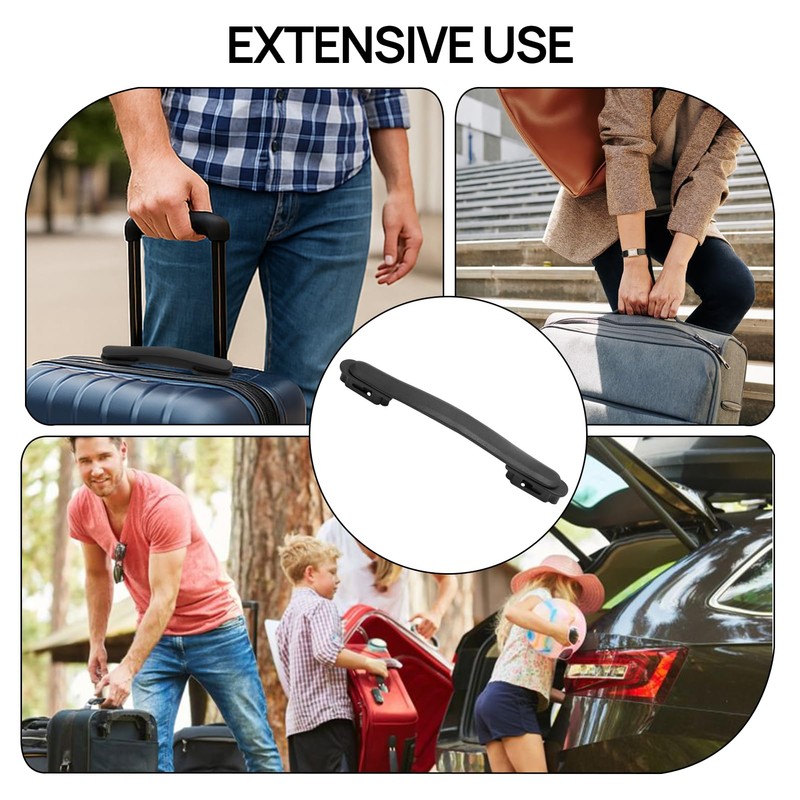 Huybaa Suitcase Handle, Black Luggage Suitcase, Handle Replacement Plastic, Black,