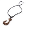 Scddboy Hawaiian Maori Fish Hook Pendant Necklace,Maui Beach Sufer Tribal