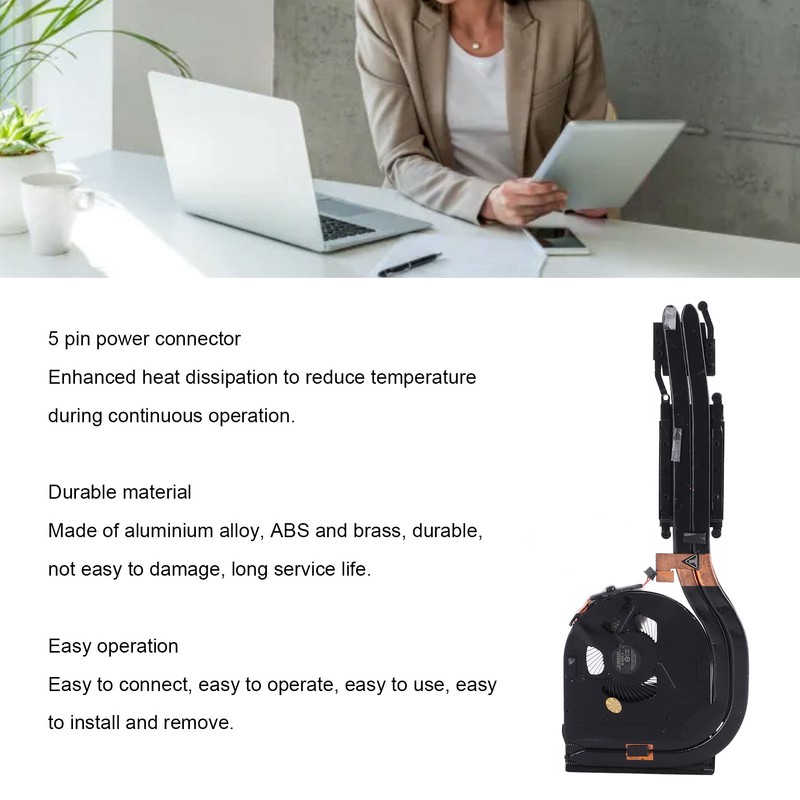 Laptop CPU Cooling Fan 5 Pin Replaced CPU Cooling Fan