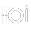sourcing map Nylon Washers for 4 mm ID Screw Bolts