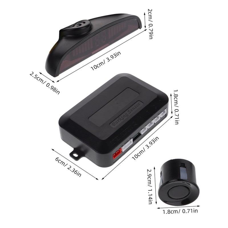Alipis 1 Set Car Parking Sensor System with Automotive Vehicle