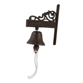 NOLITOY 1Pc Vintage Iron Doorbell Decor Manually Shaking Wall Hanging Bell for Home for Shops Classrooms and More Weather Resistant Design Rustic Charm