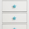 Seaside Themed Starfish Drawer Knobs Set of 4, 3.4cm Blue