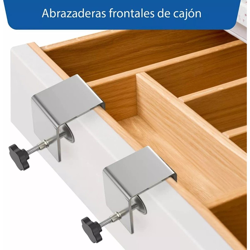 Meiso Abrazaderas Para Instalación Frontal De Cajón, 2 Uds.