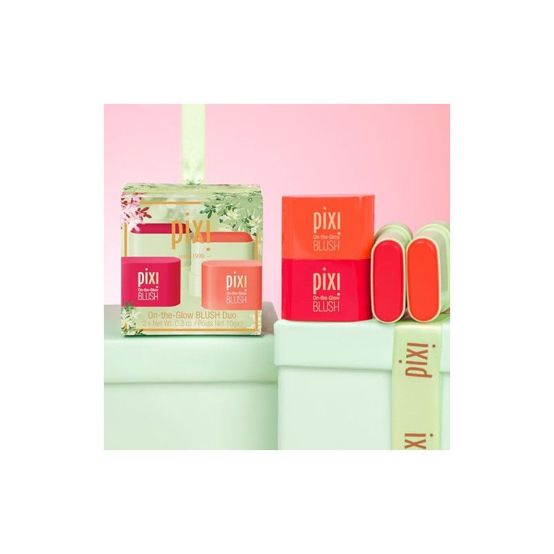 Pixi Beauty On-the-Glow - Juego de regalo de mini rubor,