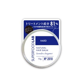 Super Food Lab Natural Hair Balm HARD Hard/Firm Hair Wax Styling Organic Ingredient Hair Product for Women Men Women Men Women Men Women Children Hair Styling Hair Style (10g)