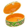 Hand Painted Flower Trinket Box Classic Realistic Detail Hinged Jewelry