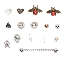 Hole Shoes Decoration Fashionable Shiny Metal DIY Hole Shoes Jewelry Accessories for Women Girls ESH2035