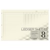 BookFactory Ledger Sheets/Large 8 Column Accounting Ledger Columnar (Eight Columns)