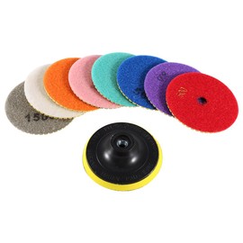 4-Inch Wet/Dry Diamond Polishing Pads,Grinding Discs for Granite Concrete Marble Polish 100mm
