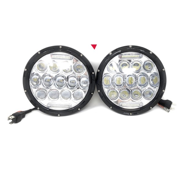 New World Motoring Chrome 7" Round LED Headlight Hi/Lo Beam