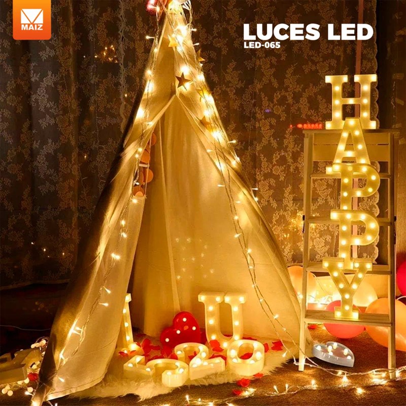 Maíz Serie Foco Luces Led Navideñas Decorativa Multicolor 10m