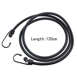 Elastic Bungee Cords, 2 Pcs 47.24inch Heavy Duty Bungee Strap with Hooks for Car Caravan Kayak Boat Trunks Camping RVs Luggage