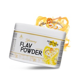PEAK Yummy Flav Powder - 250 g Flavour Honey Bomb I 50 Servings I Flavour Powder for Sweetening Almost Without Calories and No Added Sugar I with Inulin and the Digestive Enzyme Lactase I Vegan