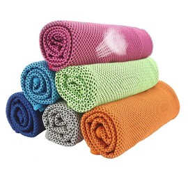 Cooling Towel, Cool Towel, Summer Towel, Cold Towel, Cooling Towel, Heatstroke Prevention, UV Protection, Neck Cooler, Super Cool Towel (Light Gray)