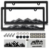 NJNYLLC Mountain License Plate Frames - Plastic Car Tag Holders