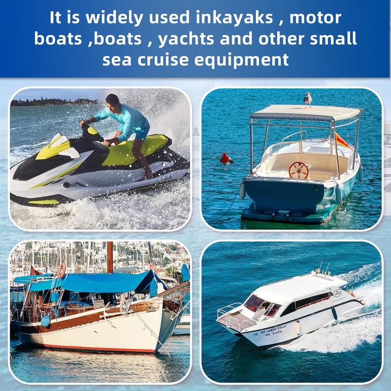 Boat Bungee Dock Lines with Clip 2 Pack Marine Rope