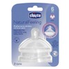 CHICCO, Set de Tetinas para Biberón de Flujo Rápido Natural