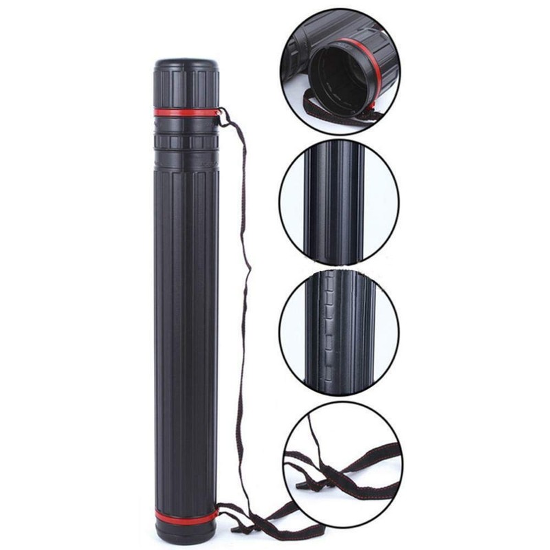 TOPARCHERY Telescopic Tube Archery Arrow Quiver Arrows Holder Case Shoulder