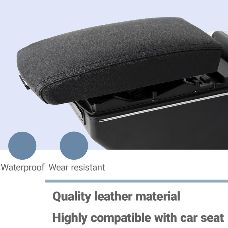 HRCHCG Compatible with Toyota Yaris Armrest Yaris IA Sedan, Adjustable