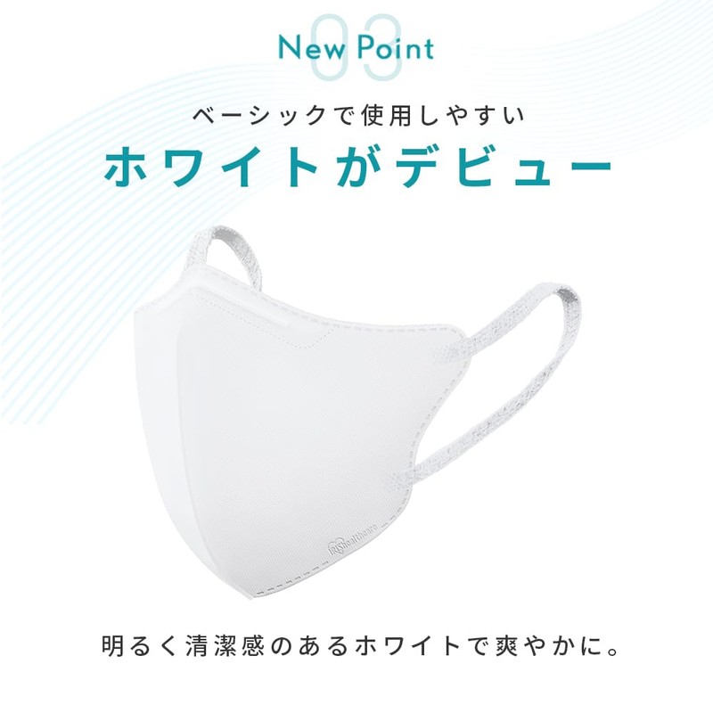 Iris Ohyama RK-KN5M Nano Air Mask, 3D Large (Regular Wide)