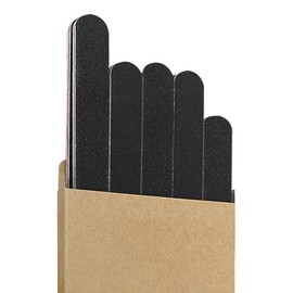 Lima de unas profesional de doble cara de grano 100/180, lima de unas, lima de unas de color negro, herramienta de manicura y pedicura y limas de limpieza de unas