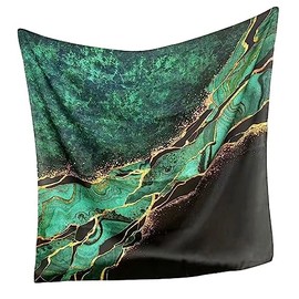 MAIRY Silk Square Scarfs for Women Satin Hijab Lightweight Scarf Hair Sleeping Wraps Girls Scarves GB090047