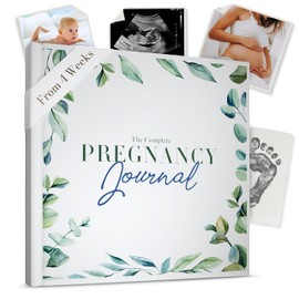 Watercolour - The Complete Pregnancy Journal & Baby Memory Book – 196‑Page Weekly Keepsake Album with Mum Checklists, Packing Lists, Birth Plan, Ultrasound Photo Spaces & First‑Year Milestones