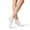 KUNERT Liz Plush Women's Trainer Socks, Pressure-free Waistband, White 0010