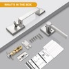 Probrico Heavy Duty Front Door Handleset, Modern Square Exterior Passage